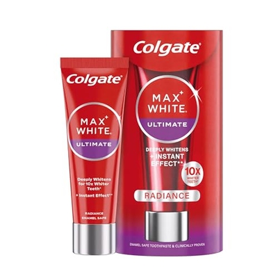 Colgate Max White Ultimate Radiance Tandpasta 75 ml, wittere tanden, verwijdert verkleuringen