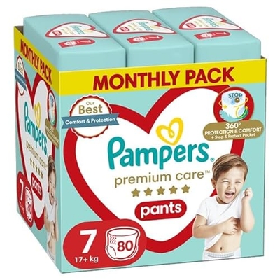 Pampers Premium Care Pants  luierbroekjes maat 7 - 80 stuks