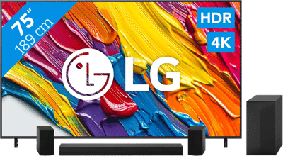 LG 75" QNED82 4K (2025) + LG DS60TR