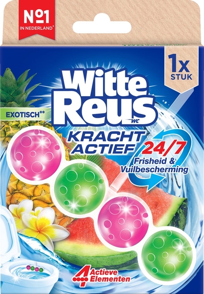 Witte Reus Kracht Actief Exotisch Toiletblok 50g - WC blokjes  - 10 stuks