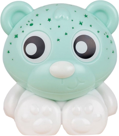 Goodnight Bear Night Light and Projector (Mint & White)