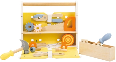 Classic World houten gereedschapskist modern - speelgoedset 27-delig.