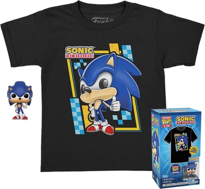 Funko Sonic Pocket Pop! - Verzamelfiguur en T-shirt voor kinderen.