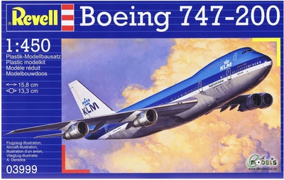 Revell Modelbouwpakket Vliegtuigen - 03999 Boeing 747-200 Jumbo Jet Plastic - 1:450 -