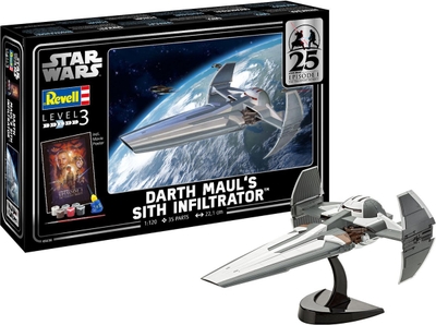 Revell Modelbouwpakket Ruimtevaart - 05638 Darth Maul#039 Sith Infiltrator™ - Star Wars - Geschenkset Plastic - 1:120 -