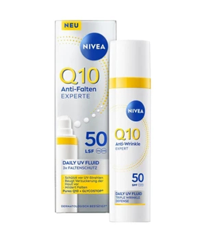 NIVEA Q10 Daily UV Fluid LSF 50 Zonnebrandcrème 40 ml