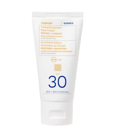 KORRES YOGHURT Getinte zonnecrème voor het gezicht SPF30 Zonnecrème 50 ml