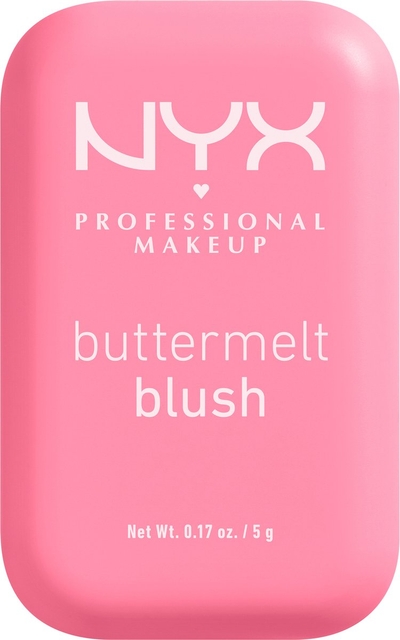 NYX Professional Makeup Buttermelt Blush - Alle huidtypes - Verrijkt met mango-, amandel- en sheaboter - Butta Together - 5 gr