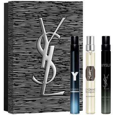Yves Saint Laurent Y & L’Homme & MYSLF Holiday Set 2025 Travel Size Y EdP & L’Homme EdT & MYSLF 10 + 10 + 10 ml