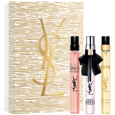 Yves Saint Laurent Black Opium & Mon Paris & Libre Holiday Set 2025 EdP Travel Size Black Opium & Mon Paris & Libre 10 +10 + 10 ml