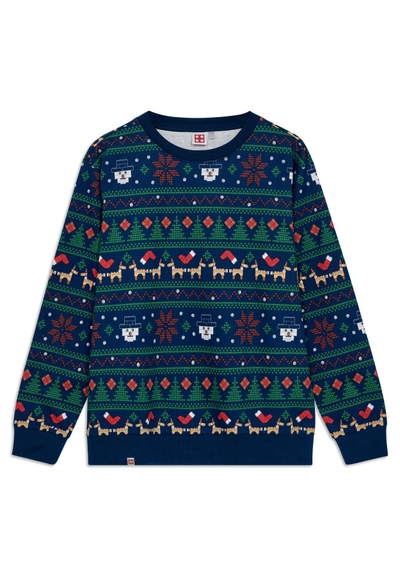 LEGO Kerstsweatshirt voor volwassenen - donkerblauw