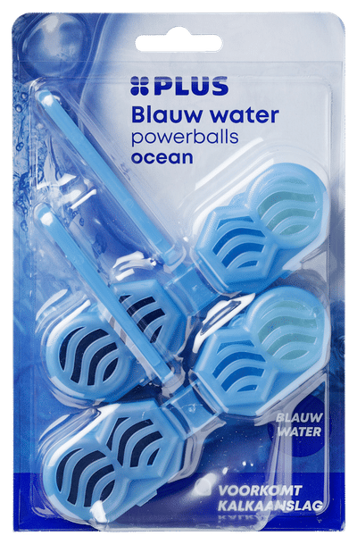 Plus Powerball toiletblok blauw water 2 st