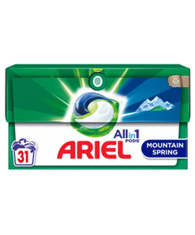 Ariel Mountain Spring wascapsules gekleurde was - 31 wasbeurten