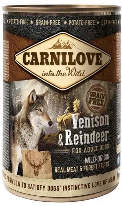 6x400 gr Carnilove dog blik rendier hondenvoer natvoer honden