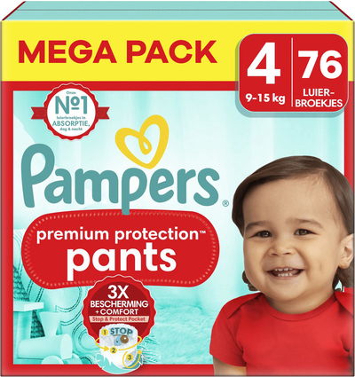 Pampers Premium Protection Pants  luierbroekjes maat 4 - 76 stuks