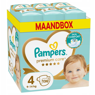 Pampers Premium Care  luiers maat 4 - 136 stuks