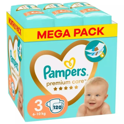 Pampers Premium Care  luiers maat 3 - 120 stuks