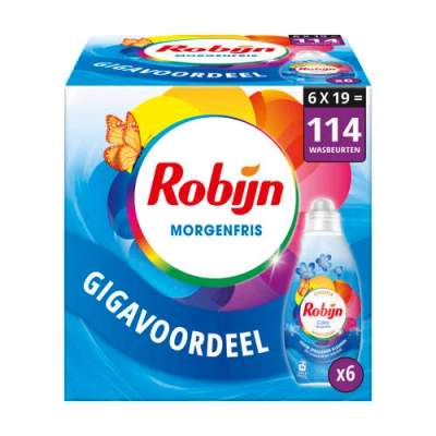 Robijn Morgenfris Vloeibaar wasmiddel gekleurde was - 114 wasbeurten