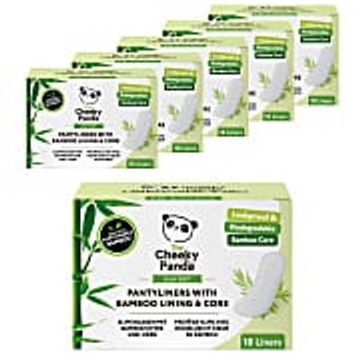 The Cheeky Panda Inlegkruisjes met Bamboe Voering & Kern (6x18 stuks)