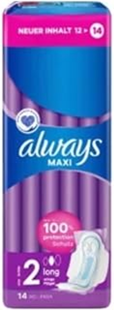 Always Maxi maandverband dames maat 2, 14 stuks