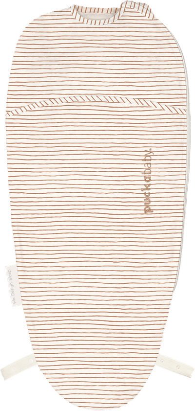 Puckababy The Original Piep inbakerslaapzak 0-3 mnd Beige/hazel stripes