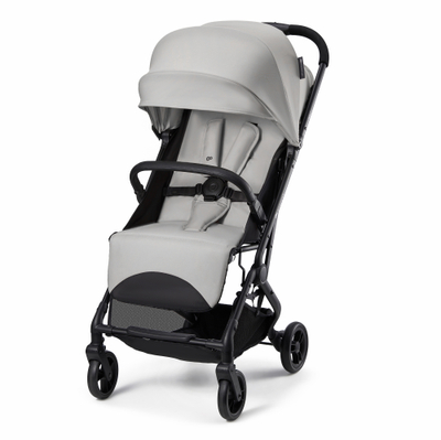 Kinderkraft INDY 3 Buggy – Voor Pasgeborenen tot 15 kg – Compact en Eénhandig Inklapbaar, Verstelbare Rugleuning en Voetensteun – Grijs