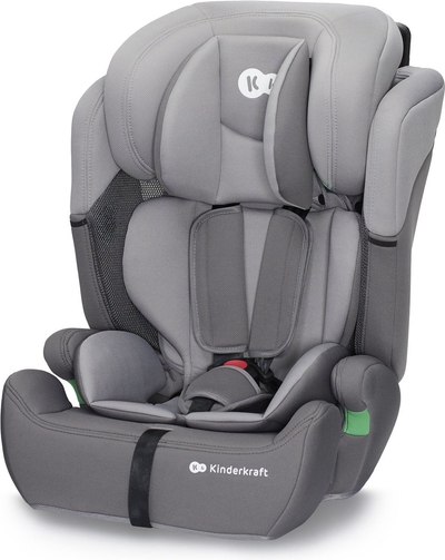 Kinderkraft COMFORT UP I-SIZE - Autostoeltje 76-150 cm - 9-36 kg - Diepe zitting - Afstelbare hoofdsteun - Veiligheidssystemen - Eenvoudig te reinigen - Groep 1/2/3 - Tot 12 jaar - Grijs