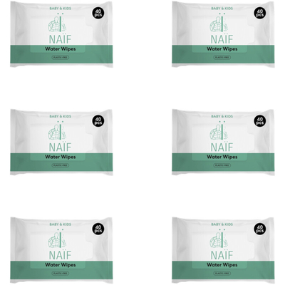 Naif Water billendoekjes - 6 stuks