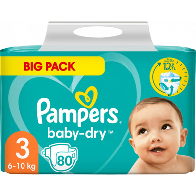 Pampers Baby Dry  luiers maat 3 - 160 stuks