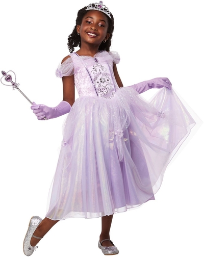 Purple Princess Kinderkostuum - Rubies - Maat 7-8 Jaar