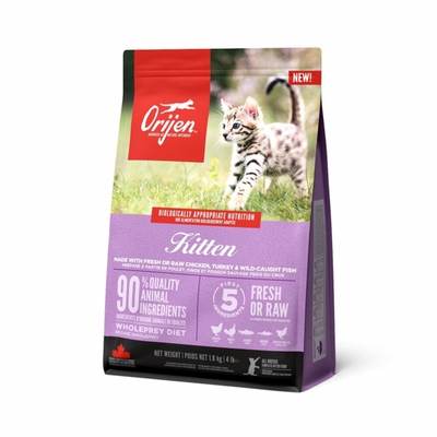 Orijen Kitten Kip&Kalkoen&Zalm - Kattenvoer - 1.8 kg kattenbrokken