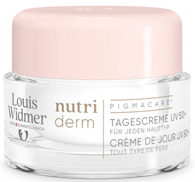 Louis Widmer nutriderm Pigmacare Dagcrème UV 50+ Zonder Parfum 50 ml