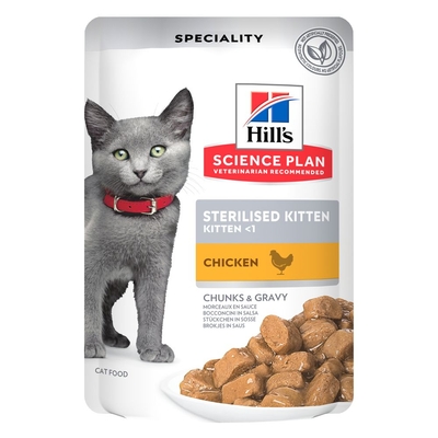 24x85g Hill's Science Plan Kitten Kip natvoer voor katten - natvoer katten