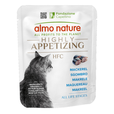 6x50g Almo Nature HFC Zeer Smakelijk Makreel natvoer voor katten - natvoer katten
