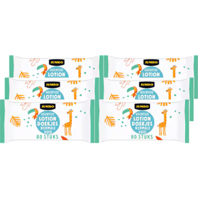 Jumbo Lotion billendoekjes - 480 stuks