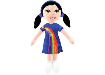 K3 Marthe knuffelpop - 30 cm - regenboogjurkje