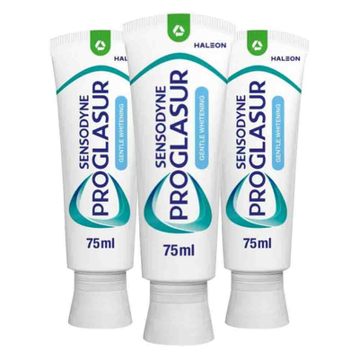 3x Sensodyne Tandpasta ProGlasur Multi-Action Gentle White 75 ml