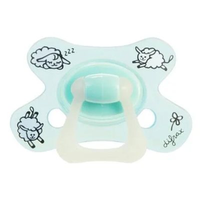 2x Difrax Fopspeen Natural 12+ mnd Glow In The Dark