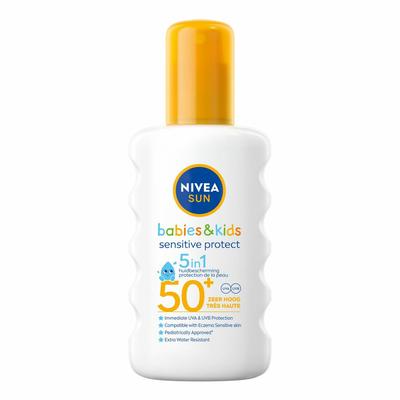 6x NIVEA Sun Babies&Kids Sensitive Protect Zonnespray SPF 50+ 200 ml