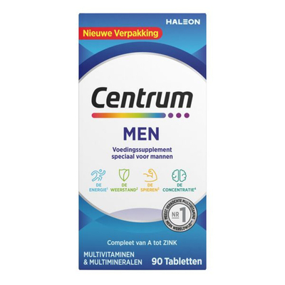 2x Centrum Men Multivitaminen 90 tabletten