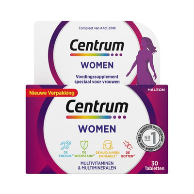2x Centrum Women Multivitaminen 30 tabletten