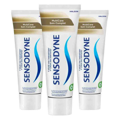 3x Sensodyne Tandpasta MultiCare 75 ml