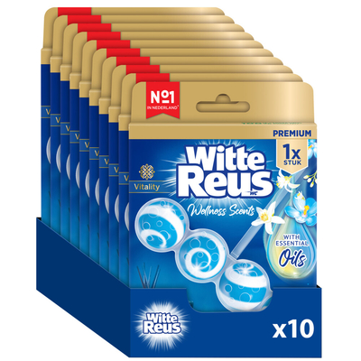 10 stuks Witte Reus Toiletblok Wellness Scents Vitality