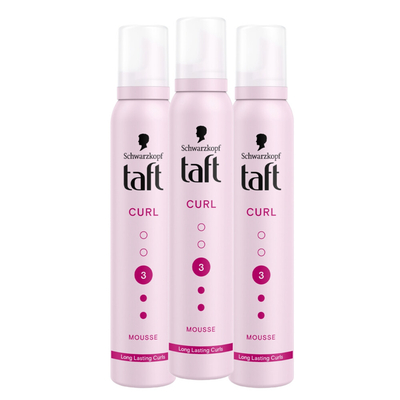 3x Taft Styling Mousse Curl 200 ml