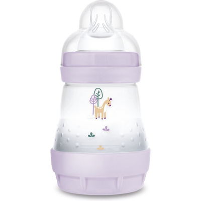 MAM Babyfles Easy Start Anti-Colic Matt Lila 0+ mnd 160 ml