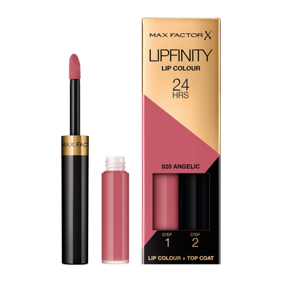 2x Max Factor Lipfinity Liquid Lipstick 020 Angelic 2,3 ml
