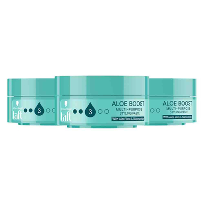 3x Taft Aloe Boost Haarpaste 75 ml