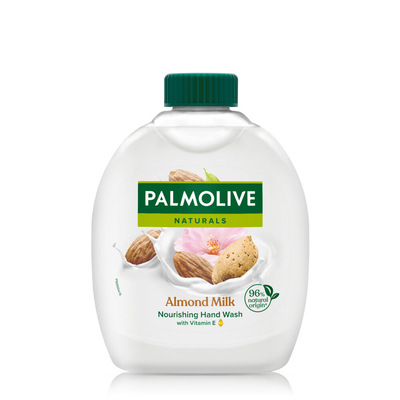 3x Palmolive Handzeep Naturals Navulling Amandel Melk 300 ml