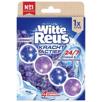 Witte Reus Toiletblok Kracht Actief Lavendel 2 stuks