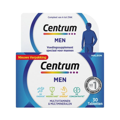 Gratis Verzending: 2x Centrum Men Multivitaminen 30 tabletten